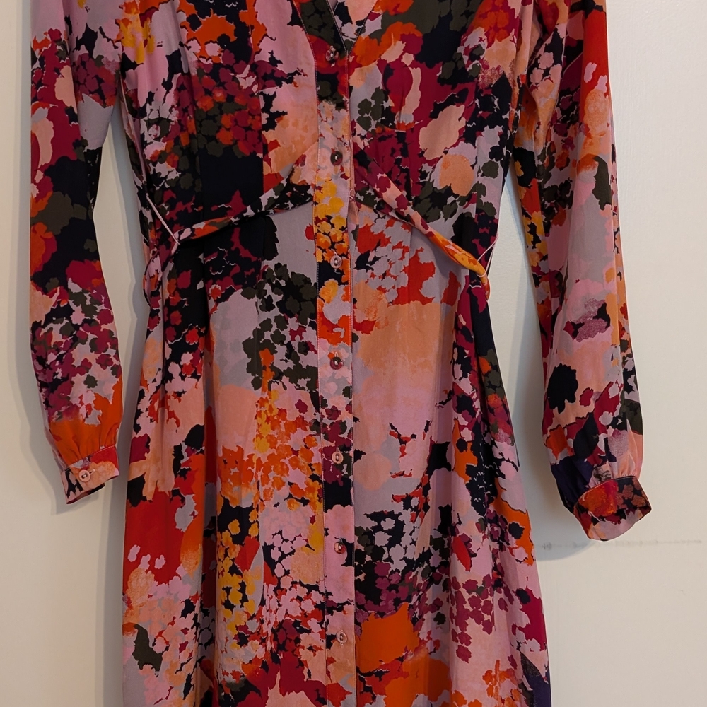 Maeve Multicolor Floral Long Sleeve Dress